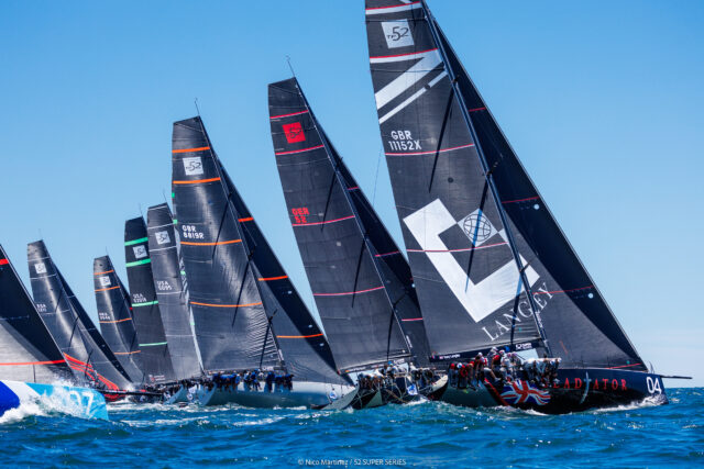 Sled, Gladiator win practice races but XS 52 SUPER SERIES Newport RI Trophy title looks wide open.