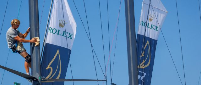 Barcelona swelters as winds fail but conditions set to improve at Rolex TP52 World Championship